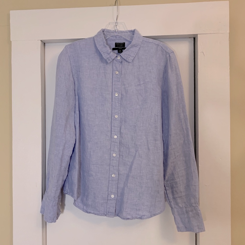 J.Crew Baird McNutt Irish Linen Shirt 10